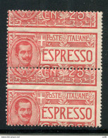 Espresso Cent. 25 Varietà Dentellatura Spostata - Ungebraucht