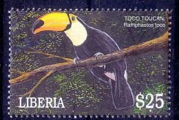 Liberia 2001 MNH, Toco Toucan, Found In South America - Kuckucke & Turakos