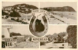 73851891 Minehead West Somerset UK Esplanade And North Hill The Beach Bathing Po - Other & Unclassified