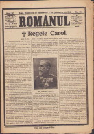Românul, Arad, 28 Septembrie/11 Octombrie 1914, Relatând Despre Moartea Regelui Carol I Al României 265S - Otros & Sin Clasificación
