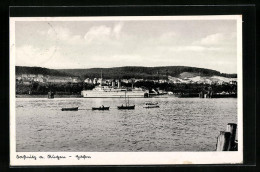 AK Sassnitz Auf Rügen, Hafenpartie Mit Dampfer  - Sassnitz