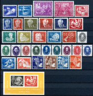 DDR Jahrgang 1950 Postfrisch Jede MiNr 1x Mit Block #DDR-XX-1950 - Andere & Zonder Classificatie