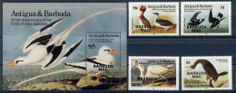 Barbuda 801-804 + Bl 93 Postfrisch Vögel #JD219 - Anguilla (1968-...)