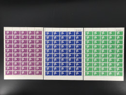 Zypern 50er Bögen 215-217 Postfrisch 1x Quer Gefaltet #KB439 - Used Stamps