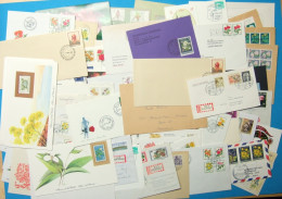 Lot Motiv Blumen 50 Belege/ Briefmarken Blumen #GU550 - Other & Unclassified