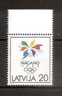 LATVIA 1998●Nagano●Olympic Games●Mi 474 MNH - Winter 1998: Nagano