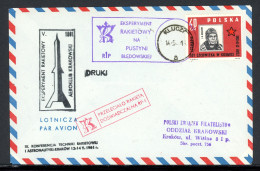 Polen Raketenpost Experimentalrakete 14.5.1961 AEROKLUB Krakowski #HD041 - Autres & Non Classés