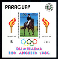 Paraguay Block 395 Postfrisch Olympiade 1984 Los Angeles #HE083 - Paraguay