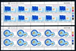 Zypern Kleinbögen 693-94 Postfrisch Zollabkommen #IX558 - Used Stamps