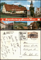 Rinteln Mehrbildkarte U.a. Mit Jugendherberge, Burghof, Luftbild 1990 - Rinteln