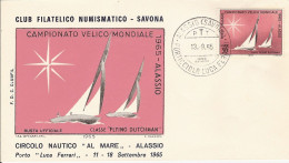 Italie Italy BATEAU SCHIFF BOAT VOILE VOILIER SEGEL WASSER WATER EAU VELA SAVONA 13.9.1965 CHAMPIONNAT MONDE - Voile