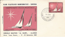 Italie Italy BATEAU SCHIFF BOAT VOILE VOILIER SEGEL WASSER WATER EAU VELA SAVONA 14.9.1965 CHAMPIONNAT MONDE - Voile