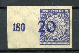 Deutsches Reich 341 U Bogenrand Mit Falz #JK234 - Unused Stamps