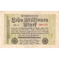 Allemagne, 10 Millionen Mark, 1923-08-22, KM:106a, SUP - 10 Millionen Mark