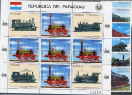 Paraguay 3898-3903, KB 3904 Postfrisch Eisenbahn #IY823 - Paraguay