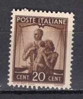 Y0002 - ITALIA Ss N°544 - ITALIE Yv N°482 ** DEMOCRATICA - 1946-60: Neufs