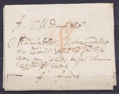 L. Datée 19 Juin 1657 De LIEGE Pour ANVERS - Première Marque "L" De Liège à La Craie Rouge - RR ! - Inscription Man. "po - 1621-1713 (Pays-Bas Espagnols)