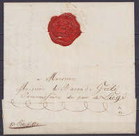 L. Datée 29 Septembre 1789 De MAESTRICHT "par Estafette" Pour Baron De Grélé à LIEGE - 1714-1794 (Oesterreichische Niederlande)