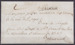 L. Datée 16 Janvier 1786 De LIEGE Pour AIX-LA-CHAPELLE - Griffe "DE LIEGE" (37x6mm) "pour être Adressée à … GEMMENICH" ( - 1714-1794 (Pays-Bas Autrichiens)