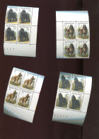 Belgie 1986 2213/16 DOGS Chiens Honden ANDRE BUZIN In Blocks Of 4 MNH - Neufs