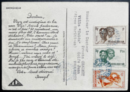 SP CARTE MADAGASCAR LABORATOIRE BIOMARINE / PLASMARINE 1940 / DIEGO SUAREZ POUR VALLAURIS - Briefe U. Dokumente