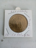 Médaille Touristique Monnaie De Paris 17 La Palmyre éléphants 2001 - 2001