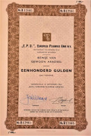 E.P.U. Europese Pluimvee Unie - Gew.aandeel Van Honderd Gulden (1964) Leusden - Andere & Zonder Classificatie