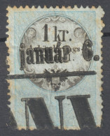 Austria Hungary Croatia KuK K.u.K 1858 1864 Revenue Tax COPPERPLATE ADVERTISING Tax Ankündigungs Stempel 1 Kr. - Revenue Stamps