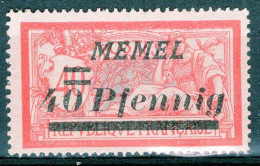 MEMEL - Timbre N°53 Neuf A/charnière - Ongebruikt