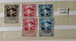 Congo Belge - 194/196 + 195/196 - Reine Astrid - 1936 - MH - Ongebruikt