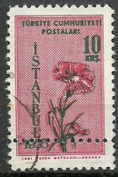 Turkey; 1955 Istanbul Spring And Flower Festivity 10 K. ERROR "Double Perf." - Gebraucht