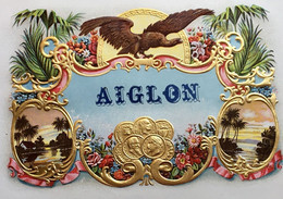 Vintage 1950-AIGLON Étiquette De Boîte De Chocolat Neuve-Chromo- Image Chocolat Aiglon-New Chocolate Box Label-Picture - Aiglon