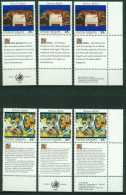 Bm UN New York (UNO) 1989 MiNr 595-596 Zf (in 3 Languages) MNH | Declaration Of Human Rights #kar-1002-2 - Unused Stamps