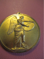 Grande Médaille Pendentif  / Presse/ LIBERTE DIMANCHE/Seine Maritime / Bronze Doré /Vers  1980            MED504 - Autres & Non Classés