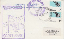 Ross Dependency  NZARP Signatures Ca Scott Base 10 DEC 1973 (RT216) - Covers & Documents