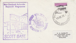 Ross Dependency  NZARP Signatures Ca Scott Base 10 DEC 1973 (RT217) - Storia Postale