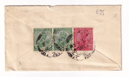 Lettre 1921 Postal Stationery Inde India Postage Half Anna La Chaux De Fonds Suisse Switzerland King George V - 1911-35 Roi Georges V