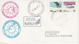 Ross Dependency Lindblad Travel 1st Antarctic Circummavigation Ca Scott Base 7 JA 1974 (RT218) - Cartas & Documentos