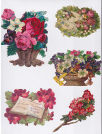 CHROMOS - CHROMO - LOT DE 7 IMAGES De FLEURS  - ROSES ETC - Flores