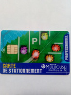 FRANCE PUCE SCHLUMBERGER STATIONNEMENT PARKING MULHOUSE COCCINELLE SUPERBE - Parkkarten