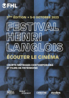 CARTE PUBLICITAIRE - R - FESTIVAL HENRI LANGLOIS - ECOUTER LE CINEMA - PARIS - Other & Unclassified