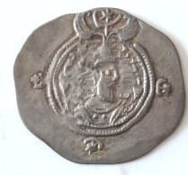 SASANIAN KINGS. Khosrau II. 591-628 AD. AR Silver  Drachm  Year 6 Mint AY - Orientalische Münzen