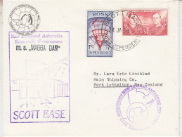 Ross Dependency MS Linblad Antarctic Tourist Exp. NZARP  Ca Magga Dan Ca Scott Base 24 JAN 1968 (RT220) - Cartas & Documentos