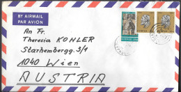 Cyprus Cover Mailed To Austria 1967. 50M Rate Philosopher Zeno Of Citium Stamp - Lettres & Documents