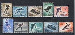 1955 SAN MARINO SET MNH ** 428/436+A116 7° Giochi Olimpici Invernali A Cortina - See Back - Unused Stamps