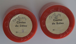 2 Films OSEF Pour PATHEORAMA Avec Boite D'origine - Contes De Bêtes - Le Cochon, Le Coq, Le Canard, Et Le Loup I & II - Filmspullen: 35mm - 16mm - 9,5+8+S8mm