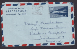 Australien Flugpost Air Mail Ganzsache Aerogramm N London Grossbritannien - Collections