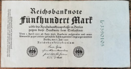 Billet Allemagne 500 Mark 7 - 7 - 1922 / 500 Mark / Reichsbanknote - 500 Mark