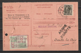 Belgique 1936 : Document Philatélique Avec Timbres D'époque Et Oblitérations D'époque (à étudier) - 1931-1960