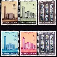 RUANDA-URUNDI, 1961, 183/88, MNH **,   Kathedrale Von Bujumbura. - Ongebruikt